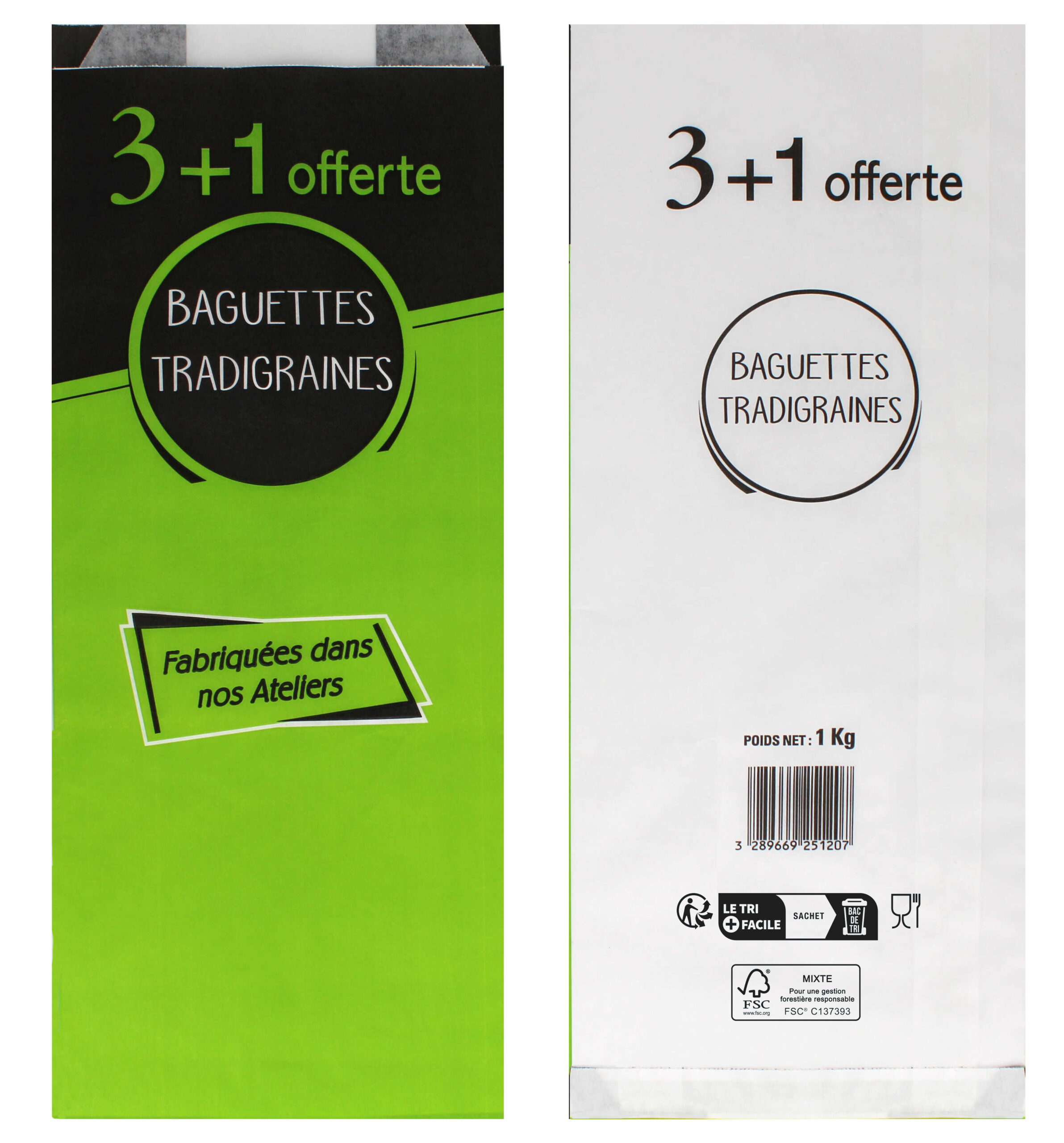 3+1 BAGUETTES TRADIGRAINES