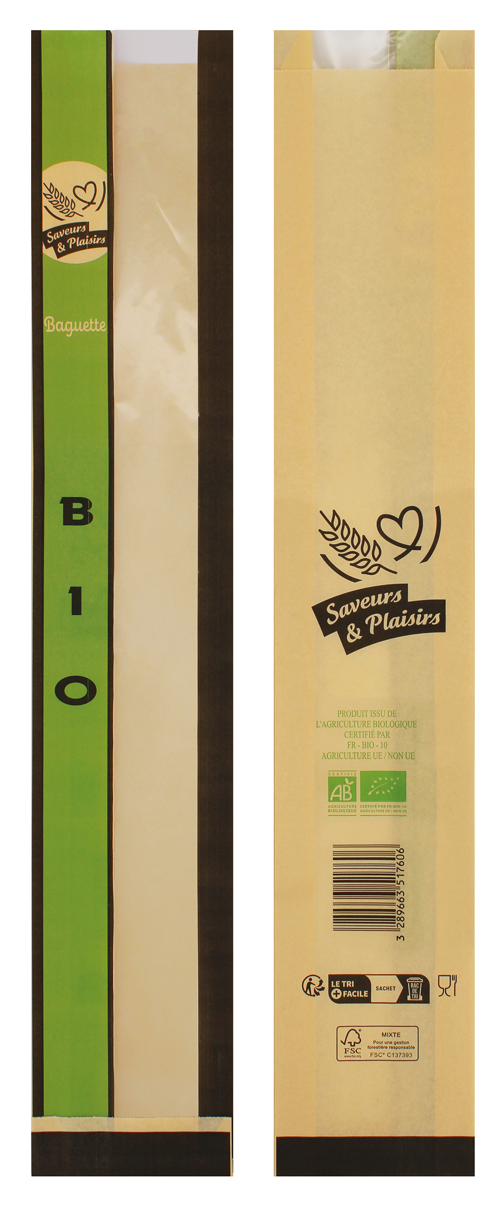 BAGUETTE BIO VERITAS FR-BIO-10